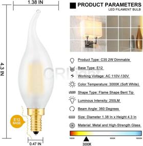 img 2 attached to 💡 Efficient Filament Chandelier - CRLight Candelabra Equivalent for Industrial Electrical Lighting