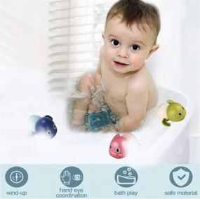 img 1 attached to 🛁 Bath Toys for 1-5 Year Old Boys and Girls - Fun Swim Pool Toys for Toddlers - Birthday Gift Ideas for 1-4 Year Olds - 3 Piece Set