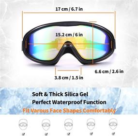 img 3 attached to Goggles Swimming Glasses Protective Adult