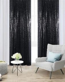 img 2 attached to 🎉 Partisout Sequin Backdrop Curtain 2pcs 2ftx7ft - Party, Wedding, & Photo Sequin Backdrop