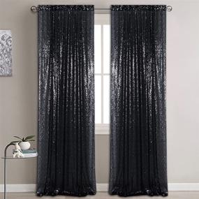 img 4 attached to 🎉 Partisout Sequin Backdrop Curtain 2pcs 2ftx7ft - Party, Wedding, & Photo Sequin Backdrop