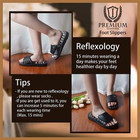 img 2 attached to 👣 Окончательная терапия для ног: премиальные сандалии для рефлексотерапии и апрессурного массажа ног Islandoffer (размер женский 9/мужской 7, 40-41)