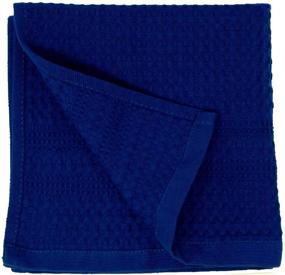 img 4 attached to 🛀 Indigo Premium Waffle Weave Washcloth: Natural Cotton, Quick Dry, Soft, Luxurious, Highly Absorbent, No Lint, Fade Resistant Color, Small Face Towel