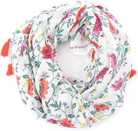 img 3 attached to Womens Scarf Lightweight Floral Scarfs Women's Accessories for Scarves & Wraps