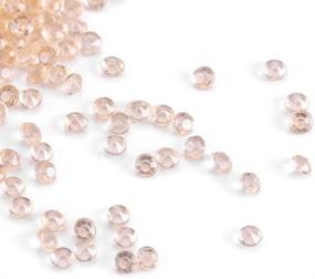 img 3 attached to 💎 Set of 5000 Acrylic Diamond Beads in Nude Color, Ideal for Makeup Brush Holder, Vase Filling, Table Centerpieces, Wedding and Bridal Shower Decor, 0.1 inch (Colorful Bead Options)