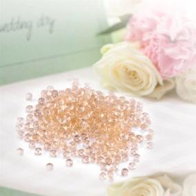 img 1 attached to 💎 Set of 5000 Acrylic Diamond Beads in Nude Color, Ideal for Makeup Brush Holder, Vase Filling, Table Centerpieces, Wedding and Bridal Shower Decor, 0.1 inch (Colorful Bead Options)