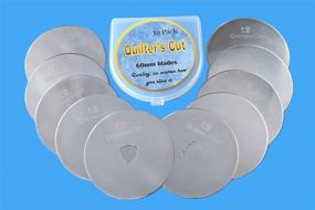 img 2 attached to High-Quality 60mm Rotary Blades for Quilters, 10-Pack - Compatible with Olfa, Fiskars, Martelli, Truecut