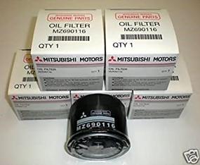 img 1 attached to 🔍 5-Pack Genuine Mitsubishi Oil Filter MZ690116: Perfect Fit for Evolution Montero Sport, Eclipse Turbo, and More!