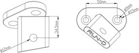 img 2 attached to 🔦 Повысьте видимость с помощью крепления для фар RUN-D A-Pillar Light Mount Windshield Brackets для Jeep Wrangler JK.