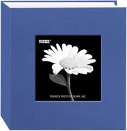 📸 запечатлите воспоминания стильно с помощью альбома для фото pioneer 100 pocket с тканевой обложкой в небесно-голубом цвете. логотип