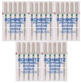 img 2 attached to 🧵 Pack of 5 Schmetz Quilting Sewing Machine Needles 130/705H H-Q Size 90/14