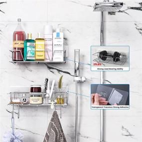 img 2 attached to Shower Caddy Basket Shelf Organizer