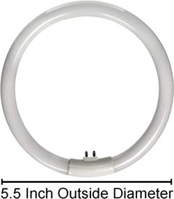 img 2 attached to Conair Makeup Mirror Replacement: Circular Fluorescent Bulb 5.5-Inch T4 - 12W FC12