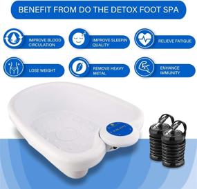 img 1 attached to 👣 Ionic Detox Foot Bath Machine: Ultimate Home Spa Kit for Personal Foot Cleanse and Beauty Spa Experience