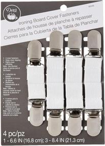 img 3 attached to 👕 Dritz Clothing Care 82446 Ironing Board Cover Fasteners (4-Count), White - Secure and Convenient Ironing Board Cover Fasteners