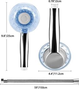 img 1 attached to 🚿 LEDGLE LED Shower Head: 7 Color-Change High Pressure Handheld with 2 Spray Settings & 60-inch Upgraded Hose