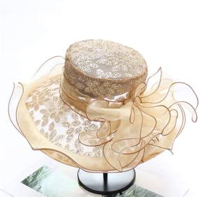 img 3 attached to Fascinators Organza Feather Headwear: 👒 Women's Special Occasion Accessories by ORIDOOR