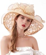 fascinators organza feather headwear: 👒 women's special occasion accessories by oridoor logo