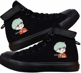 img 1 attached to 👟 Кроссовки DHSPKN Cartoon Bangtan Jungkook для мальчиков - стильная обувь