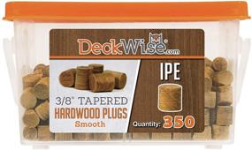 img 1 attached to 🔌 DeckWise Ipe Hardwood Plugs - 3/8" Tapered Plugs for 100 sq. ft. of Decking (350 Plugs)