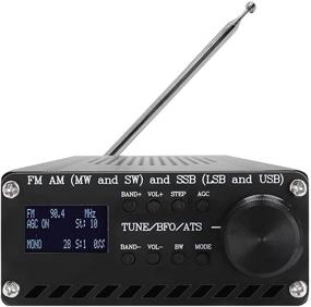 img 4 attached to 📻 Portable Handheld Radio Recorder Si4732: Full Band FM AM (MW&SW) and SSB (LSB&USB) Receiver, Built-in Battery, Speaker, Antenna, and Aluminum Alloy Case