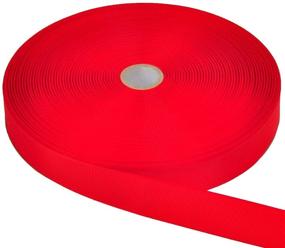 img 4 attached to Berolle 100 Yards Red Double Face Grosgrain Ribbon: Perfect for Hair Bows & Crafts (3/8 Inch)