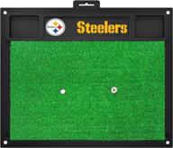 🏌️ fanmats 15473 pittsburgh steelers golf hitting mat: enhance your golfing skills with team spirit logo