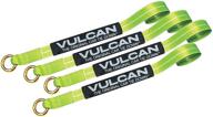 🏎️ vulcan exotic car rim tie down set - 2" x 144" - 4 straps - high visibility - 3,300 lbs safe working load logo