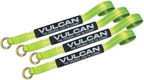 img 4 attached to 🏎️ VULCAN Exotic Car Rim Tie Down Set - 2" x 144" - 4 Straps - High Visibility - 3,300 lbs Safe Working Load