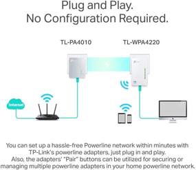 img 1 attached to Renewed TP-Link TL-WPA4220 KIT AV600 2-Port Powerline Gigabit Wi-Fi Adapter Kit, 2-Kit