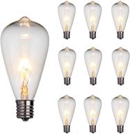 💡 high-quality edison light bulbs - 10 pack replacement for long-lasting brightness logo