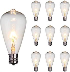 img 4 attached to 💡 High-Quality Edison Light Bulbs - 10 Pack Replacement for Long-lasting Brightness