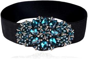 img 4 attached to 💎 Dorchid Rhinestone Crystal Cummerbund: Luxurious Women's Waistband, ideal for Accessories and Belts