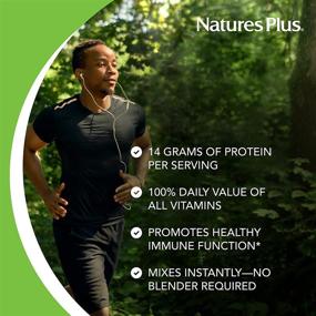 img 2 attached to 🍫 NaturesPlus SPIRU-TEIN Whey Shake - Chocolate: Energizing Meal Replacement with Spirulina, Vitamins, and Minerals - Vegetarian and Gluten-Free - 1lb