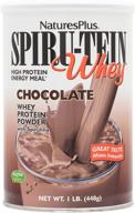 🍫 naturesplus spiru-tein whey shake - chocolate: energizing meal replacement with spirulina, vitamins, and minerals - vegetarian and gluten-free - 1lb logo