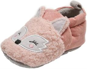 img 2 attached to 🐧 Winter Animal Cotton Toddler Non Skid Boys' Shoes: Cozy Slippers for Chilly Days