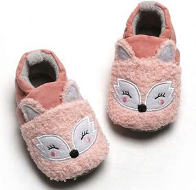 img 3 attached to 🐧 Winter Animal Cotton Toddler Non Skid Boys' Shoes: Cozy Slippers for Chilly Days
