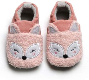 img 4 attached to 🐧 Winter Animal Cotton Toddler Non Skid Boys' Shoes: Cozy Slippers for Chilly Days