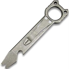 img 4 attached to 🔧 Enhanced TST003: CNC Titanium EDC Outdoor Prybar Bottle Opener with Pocket Clip by Twosun