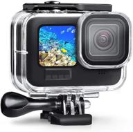 ⚡️ waterproof case for gopro hero 10/9 - 196ft underwater housing, ultimate protection for hero 10/9 black, quick release mount and thumbscrew included logo
