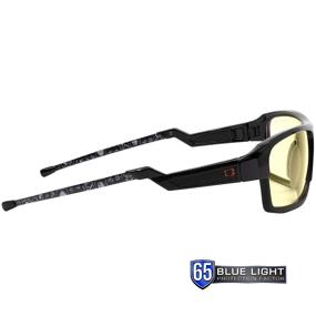 img 2 attached to 🕶️ GUNNAR Gaming Glasses: Lightning Bolt 360 6-Siege Edition with 65% Blue Light Blocking - Amber/Sun Tint