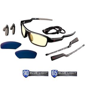 img 4 attached to 🕶️ GUNNAR Gaming Glasses: Lightning Bolt 360 6-Siege Edition with 65% Blue Light Blocking - Amber/Sun Tint