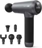 🔵 opove m3 pro decent massage gun: super quiet deep tissue percussion muscle massager for chronic pain relief and workout recovery - dark gray logo