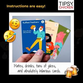 img 1 attached to 🍻 Tipsy Chicken Drinking Game: Unforgettable Card Games for Adults Party, Perfect Secret Santa Gift and Ultimate Party Entertainment