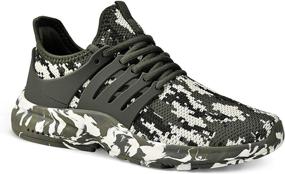 img 3 attached to NYZNIA Men's Non-Slip Athletic Running Tennis Shoes - Fashion Sneakers for Optimal Performance...