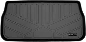 img 4 attached to 💼 MAXLINER All-Weather Cargo Liner Floor Mat for 2017-2021 Chrysler Pacifica - Black, Behind 3rd Row