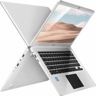💻 lincplus 14-inch laptop: intel celeron n3350, 4gb ram, 64gb emmc storage, lightweight, windows 10 home in s mode, white netbook logo