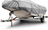 🚤 budge b-300-x6 300 denier gray runabout boat cover - 20'-22' long - lightweight, waterproof & uv resistant логотип