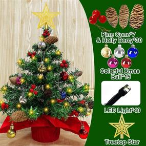 img 2 attached to TURNMEON Christmas Ornaments Artificial Decoration Seasonal Decor for Trees