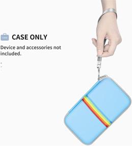 img 2 attached to 📸 YINKE Case for Polaroid Hi-Print 9046 Bluetooth Connected 2x3 Pocket Photo Printer: Durable Travel Cover Storage Bag (Blue)